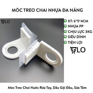 Móc Treo Chai Nước Rửa Tay, Dầu Gội Đầu, Sữa Tắm Dán Tường Siêu Dính Chịu Lực 3kg