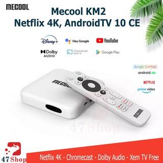 Android TV Box Mecool KM2 - Netflix 4K, AndroidTV 10 CE - Remote Voice Theo Máy