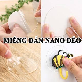 Miếng dán nano dính tường băng keo 2 mặt thay thế treo tranh ảnh để đồ trong suốt siêu dính 3M