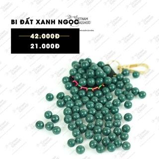 Bi đất sét cho ná cao su màu xanh ngọc siêu đẹp ngẫu nhiên 8-9mm, Sản phẩm trộn bột sắt, hít nam châm tốt tiện dụng