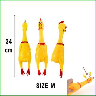 Gà La Hét - Gà Cao Su Huấn Luyện Chó - Gà Bóp SIZE M 34 Cm