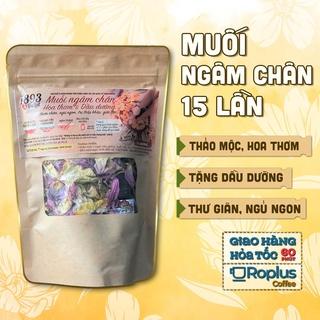 Muối ngâm chân thảo dược, hoa thơm, tặng kèm dầu dưỡng chân Đà Lạt 1893 thư giãn, ngủ ngon