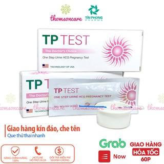 Que thử thai nhanh TP Test - Giao hàng kín đáo, che tên, test thai nhanh bản to 5mm, chính xác