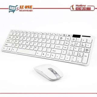 Bộ bàn phím chuột không giây YDL-G-06 Mini Ultra-Thin USB 2.4G Wireless Keyboard +1600DPI (Trắng)