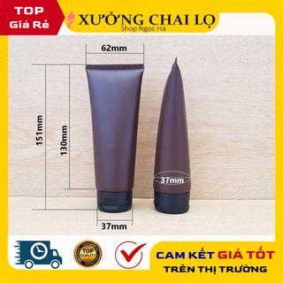 Tuýp Chiết Mỹ Phẩm ❤ GIÁ RẺ NHẤT ❤ Tuýp Nhựa Nâu 100ml nắp lật chiết mỹ phẩm, đựng gel, sữa rửa mặt , phụ kiện du lịch