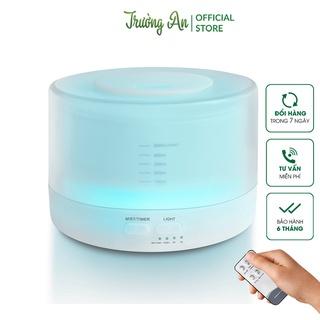 Máy phun sương tạo ẩm, khuếch tán tinh dầu MKT2468 Trụ Trong, dung tích 550ML, có điều khiển, đèn led 7 màu, BH 6 tháng