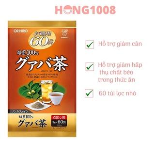 Trà Ổi Orihiro 60 túi lọc - Trà lá ổi Guava tea Nhật Bản Hỗ Trợ Giảm Cân