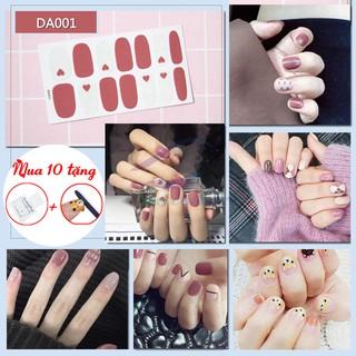 Bộ nail sticker dán móng tay trang trí 3D xinh xắn DA001-DA020 chống thấm nước