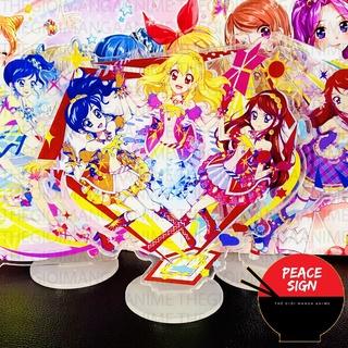 ( NEW 1 ) Mô hình nhân vật mica standee AIKATSU in hình anime chibi trang trí trưng bày