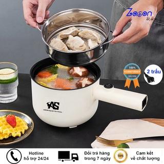 [ CHÍNH HÃNG ] Nồi Lẩu Mini Cắm Điện Đa Năng AGISAN Có Xửng Hấp Dung Tích 1.8L Công Suất 600W Chống Dính Cao Cấp