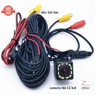 Camera lùi ô tô ccd hd 12 led trợ sáng ban đêm