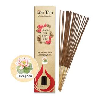 Nhang Sen Thuần Khiết Liên Tâm - 29cm - Hộp 200 cây - Nhang sạch 100% thiên nhiên