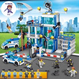 Đồ Chơi Lắp Ráp Kiểu LEGO Cảnh Sát SWAT Mô Hình Đồn Cảnh Sát / Máy Bay / Tàu Chiến / Cảnh Sát Đặc Nhiệm / Trụ Sở Chỉ Huy