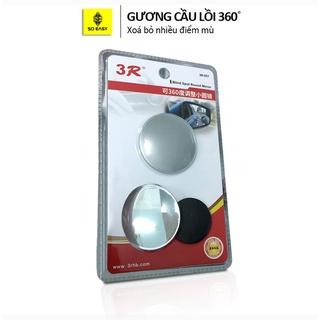 [Mã LIFEMC17M1 giảm 0.1 đơn 150K] Bộ 2 gương cầu kính lồi 5 cm chiếu hậu xóa điểm mù xe hơi SOEASY GCH01