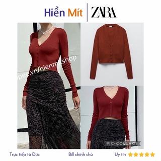 Zara Đức - Áo khoác len Zara sale auth new tag cao cấp chính hãng có nút ôm dáng mà nâu đỏ, be dày dệt kim cardigan