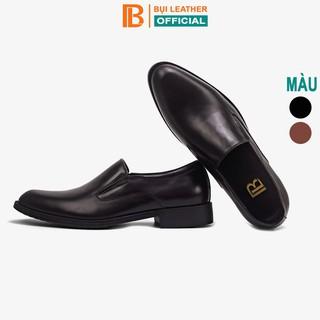 Giày lười nam công sở da bò nappa cao cấp G107- Bụi leather- hộp sang trọng -Bảo hành 12 tháng