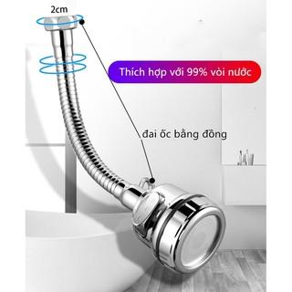 Đầu vòi rửa chén tăng áp 3 mức độ cho bồn rửa chén chất liệu inox 304 đầu phun tia nước cực mạnh