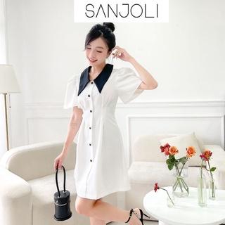 Đầm Polo Nữ SANJOLI Váy Thun Suông Ôm Body Đẹp Thiết Kế Đi Dự Tiệc Cưới Công Sở Trẻ Trung Đi Chơi Biển Cao Cấp VD040