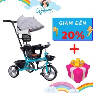 Xe đẩy cho bé có mái che RED Star baby, xe đạp 3 bánh cho bé từ 6 tháng đến 5 tuổi đủ màu: cam, xanh, đỏ, đen- Babibo