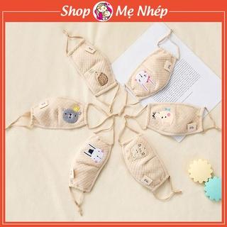 [ORGANIC Baby] Khẩu trang vải cao cấp cho bé từ 0 - 5 tuổi 100% COTTON HỮU CƠ TỰ NHIÊN