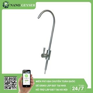 Vòi máy lọc nước, Vòi gạt Inox 304 Nano Geyser, Vòi Không Chì, Tặng cút nối nhanh