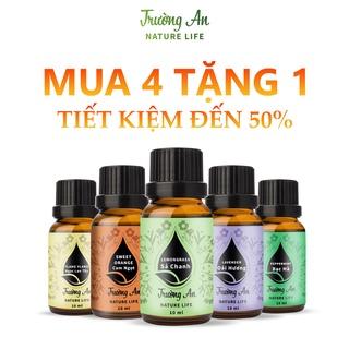 Combo 4 Tặng 1 tinh dầu thiên nhiên Trường An Natural Life lọ 10ml, Nhập khẩu Ấn Độ, Có giấy kiểm định QUATEST3