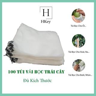 100 Túi Kích Thước Lớn 18x20cm, 22x37cm, 25x30cm, 30x35cm Bằng Vải Không Dệt Đa Năng Chuyên Bọc Trái Cây