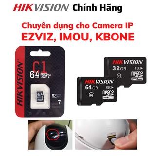 Thẻ Nhớ MicroSD Hikvision 64Gb 32Gb chuẩn Class 10, chuyên dụng cho camera - Chính hãng