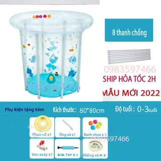 [MIỄN SHIP] Bể bơi cho bé thành cao kèm Phao cổ ĐỦ PHỤ KIỆN CHÍNH HÃNG Umo