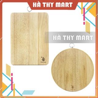 Thớt Gỗ Đức Thành Cao Su Hình Tròn, Chữ nhật Đẹp [Móc treo] Hà Thy Mart