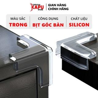 Miếng bịt góc bàn trong suốt silicon an toàn cho bé - Phụ kiện cửa KAPU