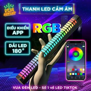 Thanh đèn Led 3D RGB nháy theo nhạc, có pin rời, có chân đế trang trí bàn làm việc