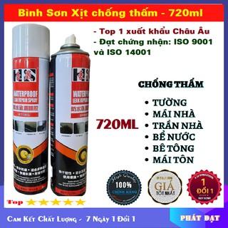 Bình xịt sơn chống thấm dột,chống nước,chống dột mái nhà,tường,ống nước cao cấp Nhật Bản 720ml