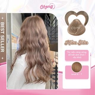 [Mã SKAMFM0612M giảm 15% đơn 100K] Thuốc Nhuộm Tóc Màu NÂU SỮA Không Tẩy | Chenglovehair, Chenglovehairs