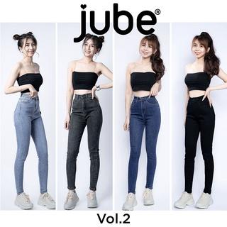 Quần Jean Nữ Lưng Cao JUBE Vol.2, Quần Bò Nữ Skinny Trơn Basic Phom Dài Vải Jean Co Giãn Hack Dáng, BST Signature Jeans