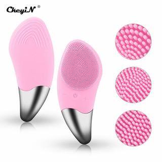 CkeyiN máy rửa mặt đẩy tinh chất, massage mắt bằng silicone chống thấm nước MR336