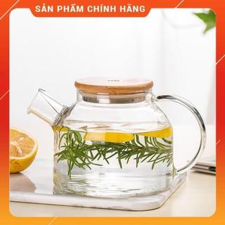 CHÍNH HÃNG -  Ấm pha trà Deli có lưới lọc inox 1000ml,bình pha trà thủy tinh có lưới lọc inox,bình ủ trà cao cấp