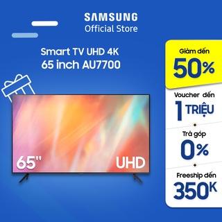 [Mã ELMALL6 giảm 4% và SAM5 giảm thêm 500K] Smart Tivi Samsung Crystal UHD 4K 65 inch UA65AU7700KXXV - Miễn phí lắp đặt