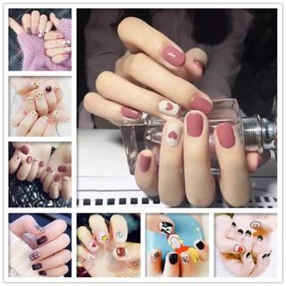 Bộ dán móng tay nail sticker gồm 14 móng, không thấm nước, độ đàn hồi tốt DA041-DA060