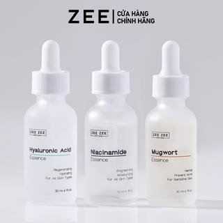 Bộ tinh chất dưỡng sáng ngừa mụn trẻ hóa phục hồi da - Niacinamide, Hyaluronic Acid, Mugwort Essence | ZEE ZEE skincare