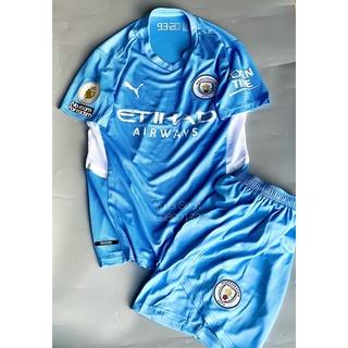 Set Bộ quần áo đá bóng , banh hàng thái lan clb man city 2021