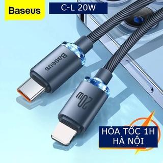 Dây sạc nhanh baseus 20w, cáp type c to Ip, sạc 30 phút đầy 50% pin, bảo hành 12 tháng