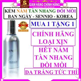 Kem dưỡng da mặt nám tàn nhang đồi mồi trắng da tức thì chính hãng Sennio hàn quốc ban ngày đêm cho nam nữ bà bầu 3d 4k