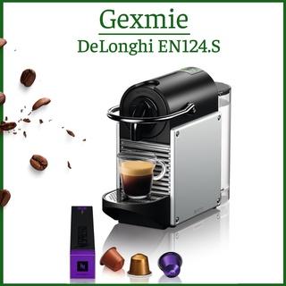 Máy pha cà phê viên nén Nespresso DeLonghi Pixie EN124.S, máy pha cà phê gia đình Nespresso  [Hàng Đức]