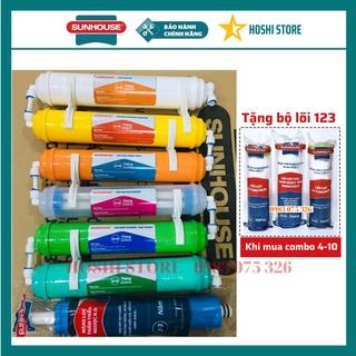 {TẶNG BỘ LÕI SỐ 123} Combo lõi lọc nước, bộ lõi lọc nước Sunhouse 4,5,6,7,8,9,10 - Khử độc, tạo vị, bổ sung khoáng chất