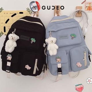 Balo Nữ Nam Đi Học Ulzzang New Pro Tặng 3 Sticker Chất Dù Mịn Nhẹ Hàng Loại 1 - GUDEO