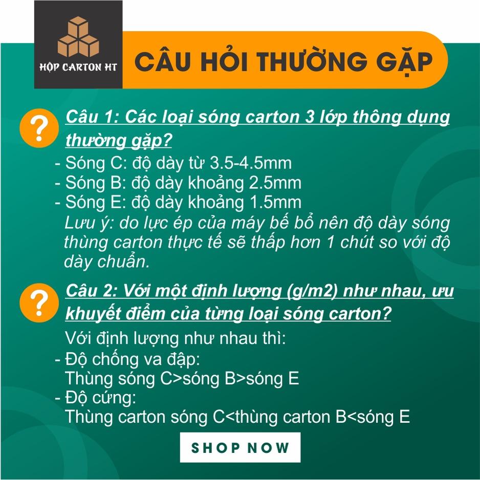 Hộp carton đóng hàng được làm từ chất liệu gì?