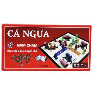 Bộ trò chơi cờ cá ngựa nam châm 32X32 cm màu đỏ NO5220