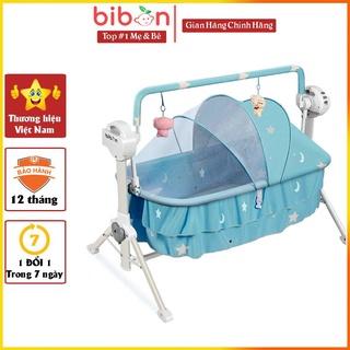 Cũi điện tự rung BIBON, giường cũi cho bé thương hiệu Việt Nam - Bảo hành 1 năm.