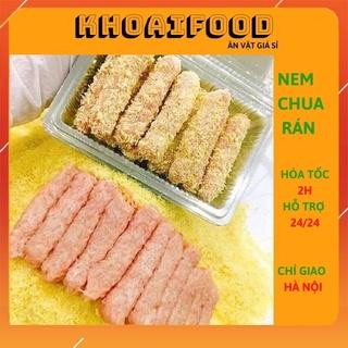 Nem chua rán phố cổ ngon số một Hà Nôi ăn vặt đường phố, quán ốc ( hộp 20 chiếc - 600gr )